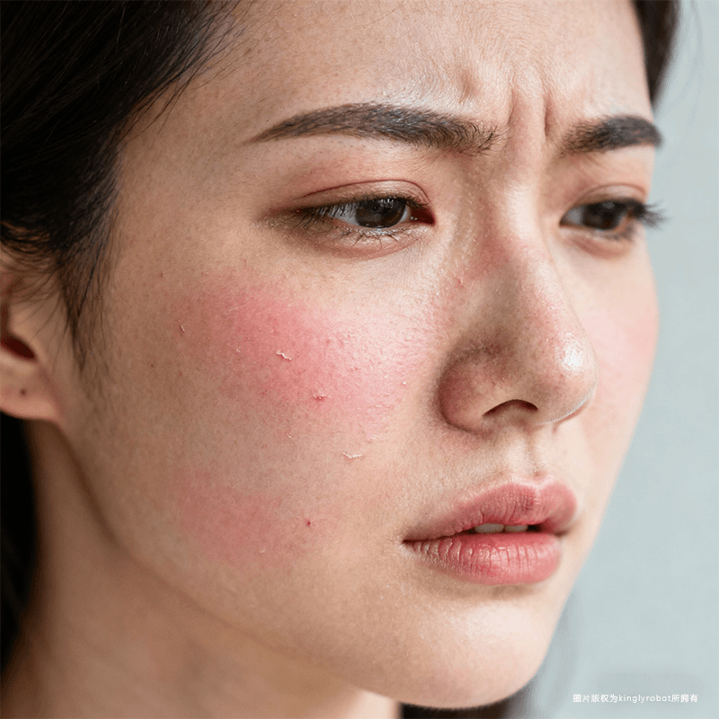 刺痛或灼热感常伴随出现