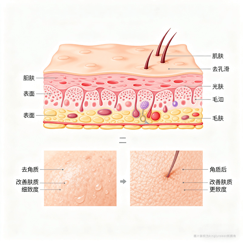 去角质对黑头的潜在帮助