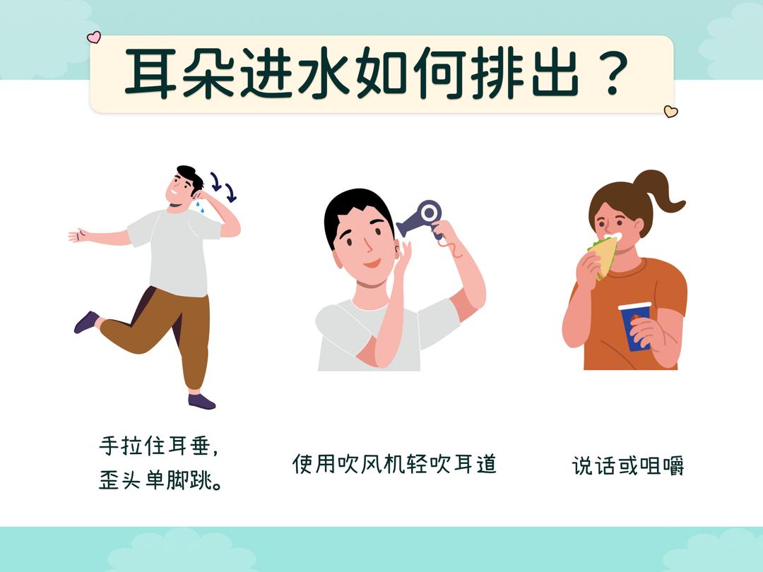 耳朵进水如何排出?